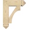 Ekena Millwork Westlake Arts and Crafts Rough Sawn Bracket w/ Offset Brace, Douglas Fir, 6"W x 16"D x 20"H BKT0604X16X20WTL03RDF - alternate 4